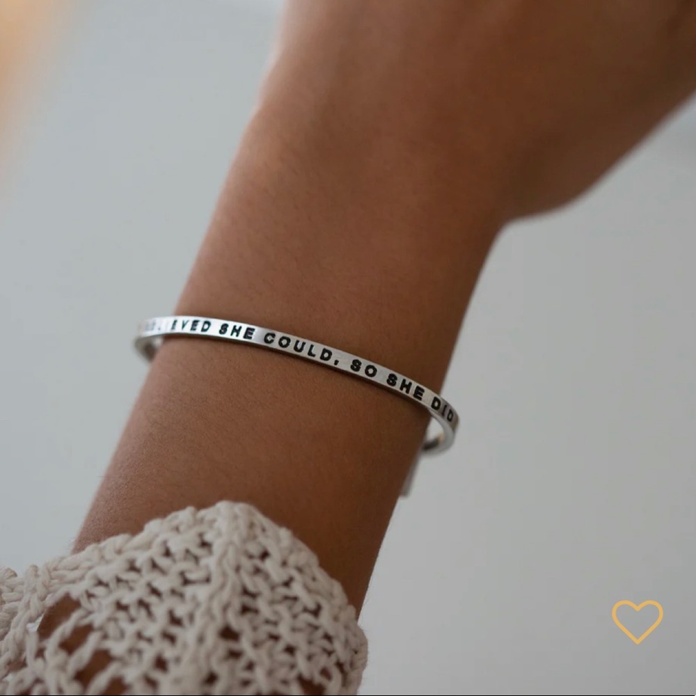 🌸MANTRABAND - She Believed She Could, So She Did BRACELET🌸